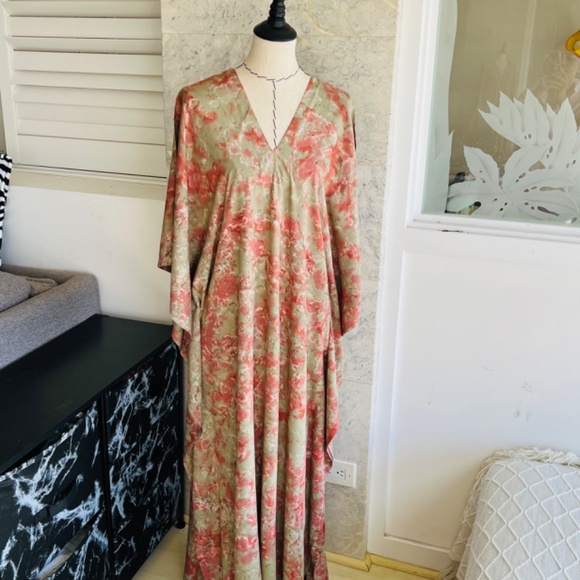 Tie Dye Boho Kaftan Spring Dresses Summer Dresses Maxi Dress Vacation - Picture 2 of 6